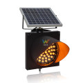 road construction 200mm solar amber flashing warning light