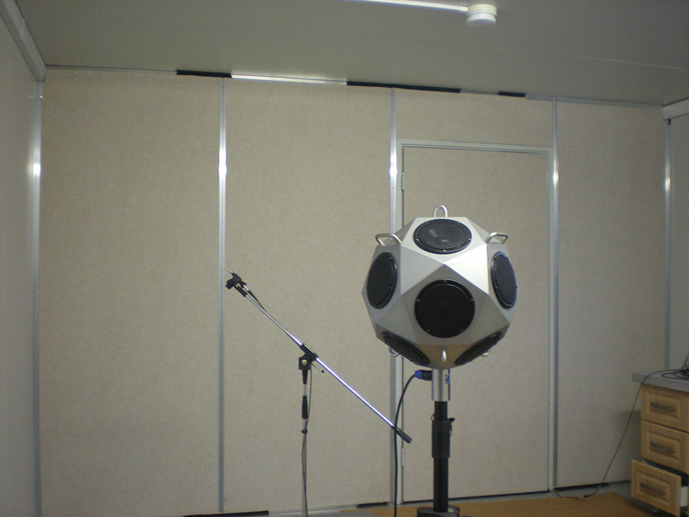 Acoustic test for Modular Gym Room Flatpack Type