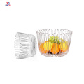 Stainless steel hollow out basket fruit basket