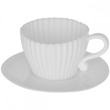 Food Grade Silicone Cup Cake Molds With Saucer