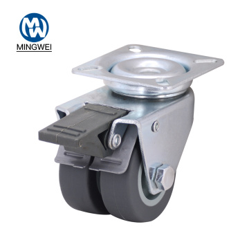 Double Wheel 2 inch TPR Caster Wheels