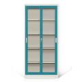 Turquoise Metal File Storage Cabinets Sliding Door Cabinets