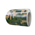 Camouflage pattern coated aluminium coil