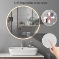 Home Decor Round Backlit LED Bathroom Vanity Mirror