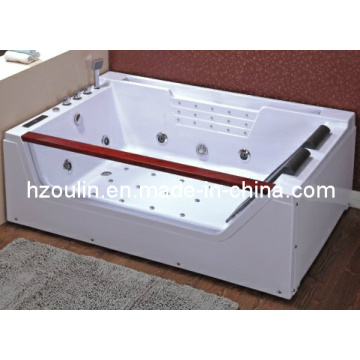 Weiße Acryl Sanitäre Whirlpool Massage Badewanne (OL-676)