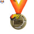 Médaille de torche de sport en métal personnalisé