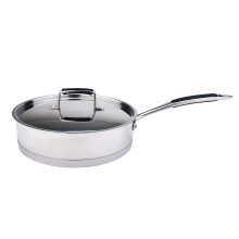 Straight body elegant stainless steel cookware set