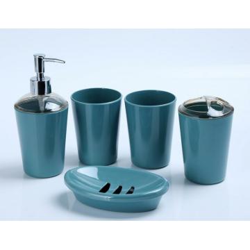 5pcs plastic bathroom accessory set