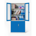 High-end Steel Bookcase with Glass Doors