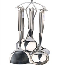 Stainless Steel Kitchen Utensil Set with Holder