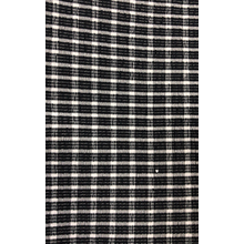 Black and white striped pleated cloth fabric