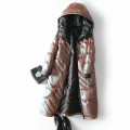 Ladies Hooded Long Puffer Goose Down Coat