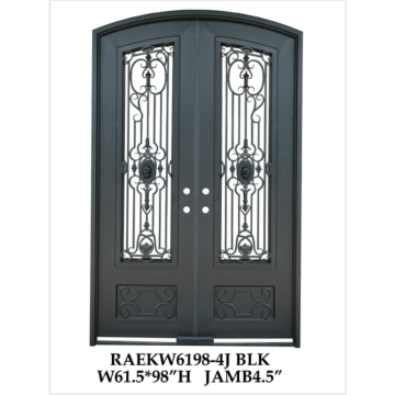 Fancy handmade Wrought Iron Double Doors