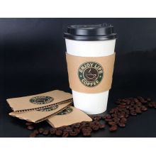 Copos de café reciclado com tampa e luva