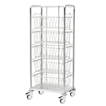 Aseptic Supplies Lagerung und Transport Mesh Basket Trolley