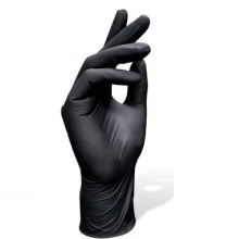 Black Nitrile disposable gloves powder free