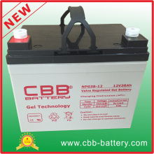 Cbb Wholesale 12V 38ah Batterie pour gel solaire pour Sweeper