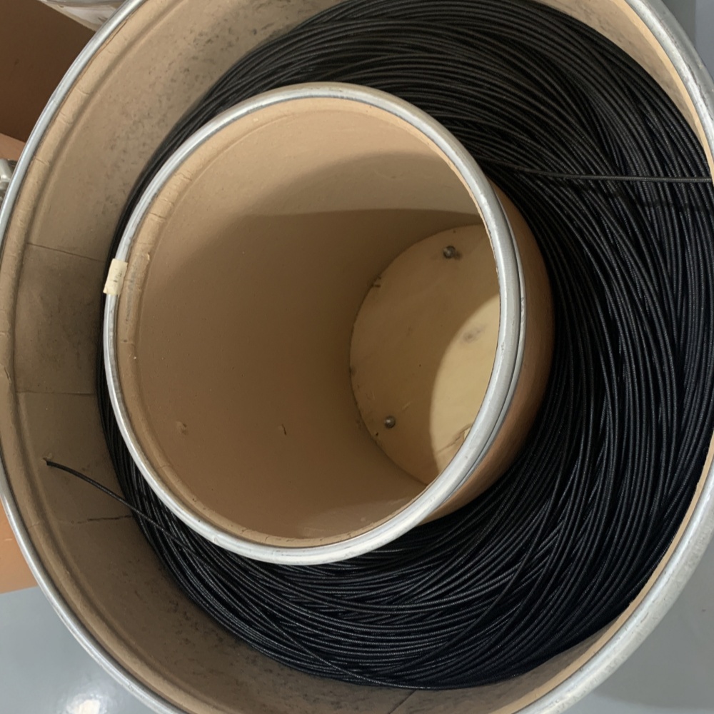 Silicone-braided wire black Silicone-braided wire black