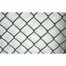 Green vinyl coated chain link fence