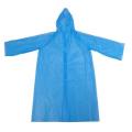 Impermeable desechable azul impermeable del PE