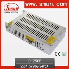 Smun 250W Dual Output 5V 24V Switching Power Supply