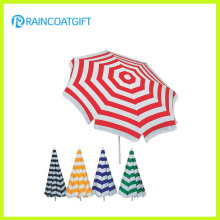 Moda personalizado marca stripe impresso praia guarda-chuva