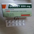 Tabletas de metformina 850 mg