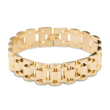 new fashion gold plated stainless steel men's bracelet