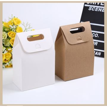 Mold Cut Handle Stock Paper Gift Packaging Bag