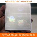 ID de film de hologramme transparent laser 3D de sécurité