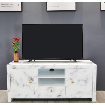 Ordinary glass TV cabinet in the living room