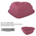 Deep heart shape silicone cake mould