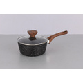 Granite coated wooden handle pans and pots