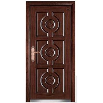 2 Sides Mdf Steel Wooden Armored Door