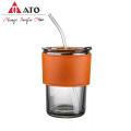 430 ml de água de vidro de água caneca de vidro resistente ao calor