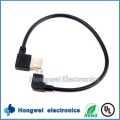 Gire el cable micro del USB 2.0 de 90 grados al varón al cable masculino de la carga de la sinc. De los datos