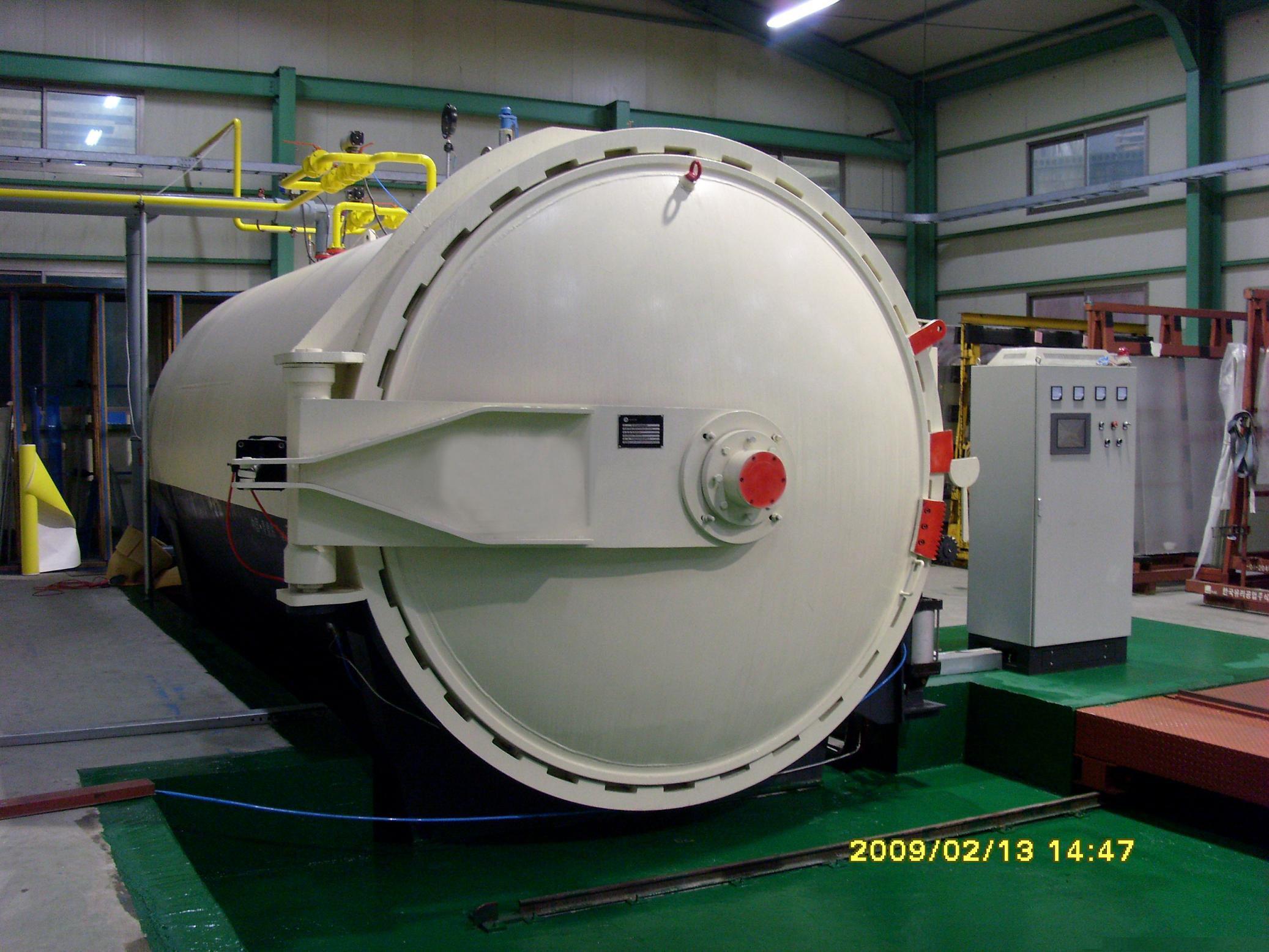 Diameter 3m glass autoclave