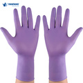 Gants de nitrile médical pour examen violet