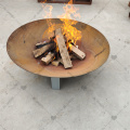 Corten Steel Metal Fire Pit Fire Bols