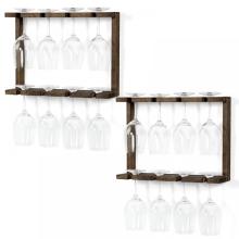 Wall Mounted Wine Glass Rack for Home