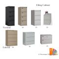 Powder coating 2 drawer verticall filing cabinet