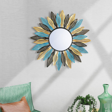 Modern Metal Mirrors Wall Home Decor