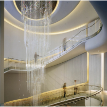 Large chandelier for hotel spiral staircase