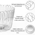 Panier en treillis métallique creux pour fruits en acier inoxydable