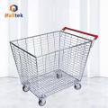 Warehouse Logistics Wire Mesh Stockkorb Trolley