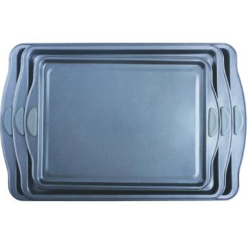 Silicone grip cookie sheet cake mould