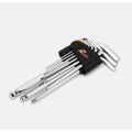 Fasteners hardware tool labor saving L shaped ball point hex key wrench set allen wrenches hexagonal socket wrench set