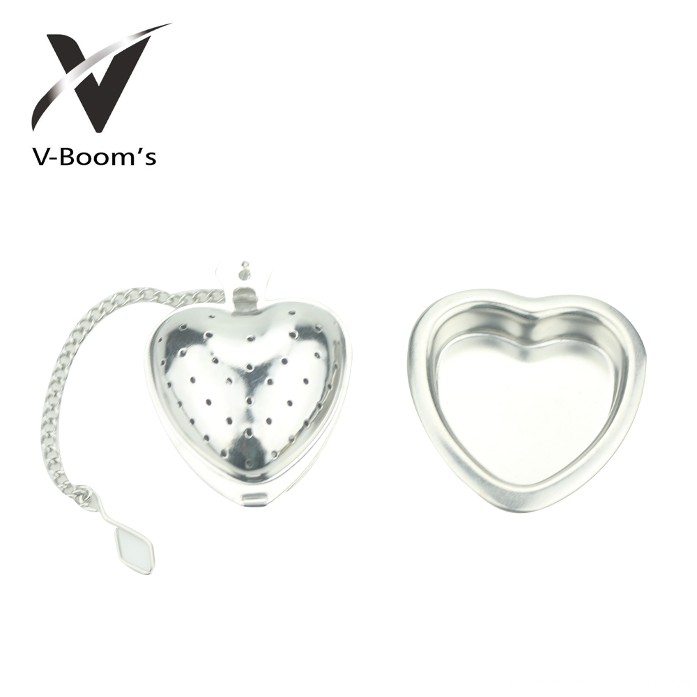 Cute Heart Shaped Metal Tea Infuser