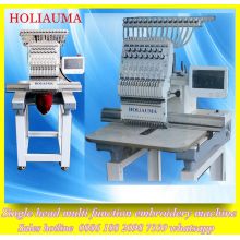 Holiauma 15 Color 1 cabeza máquina de bordado uniforme 3D Tubular / máquina automatizada del bordado del casquillo