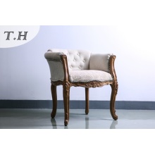 Europen Style Chair by Chenille and Linen Fabric